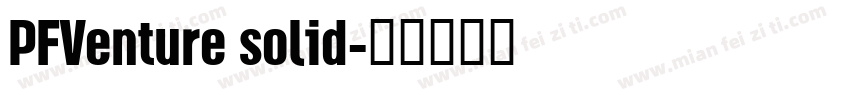 PFVenture solid字体转换